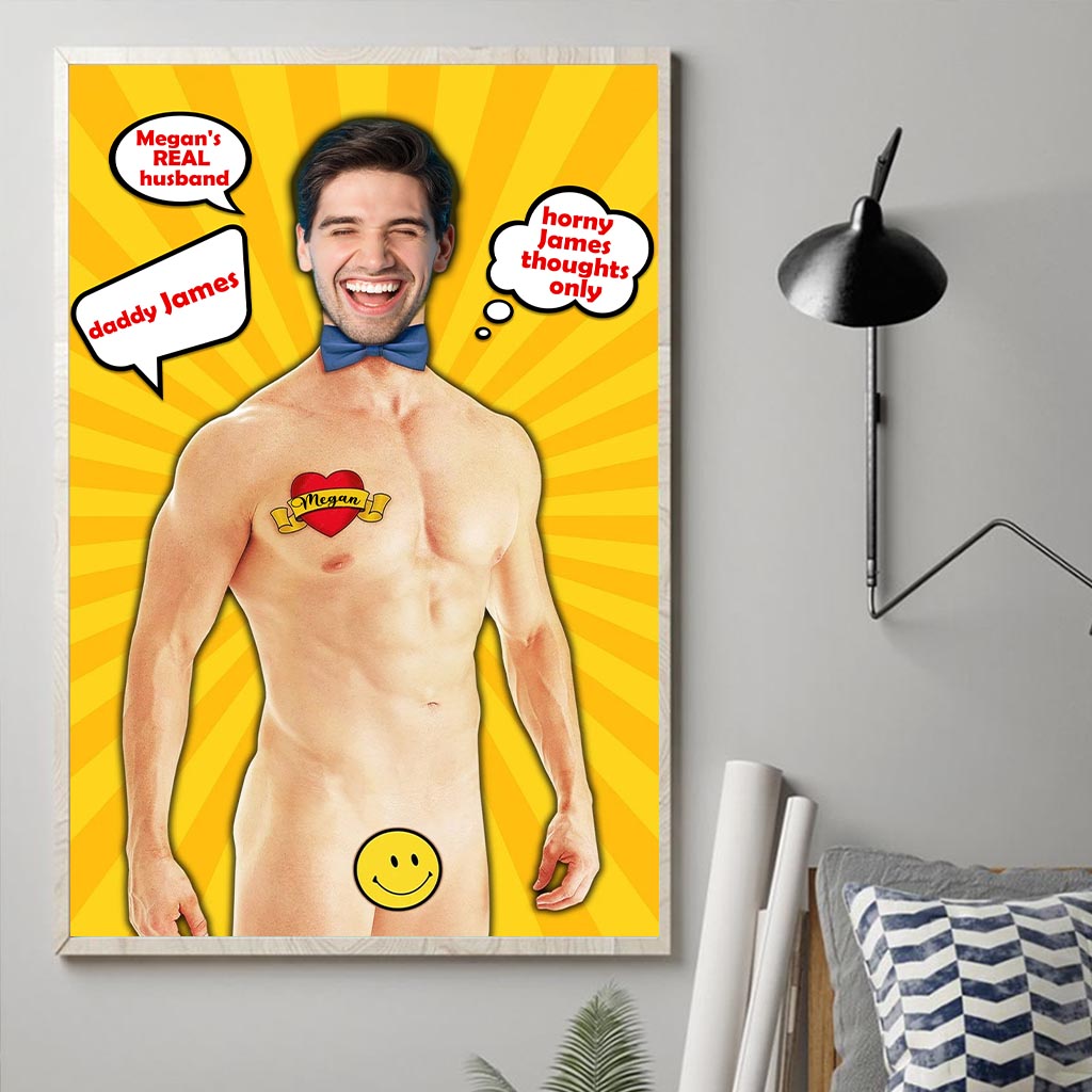 The Man The Myth The Legend - Personalized Husband And Wife Canvas And Poster