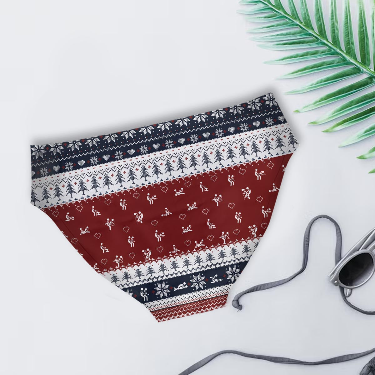 I Love Her P I Love His D - Personalized Couple Women Briefs & Men Boxer Briefs