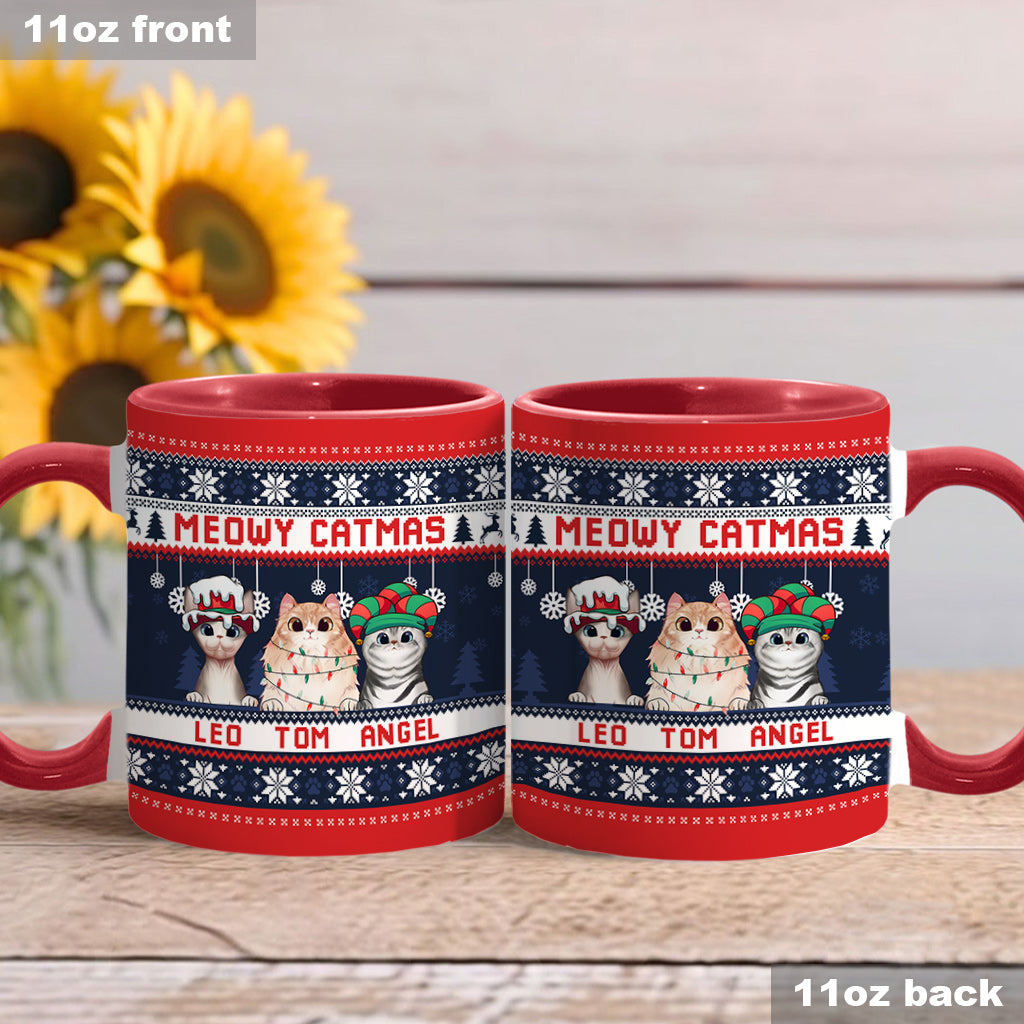 Cat Mom - Personalized Cat Accent Mug