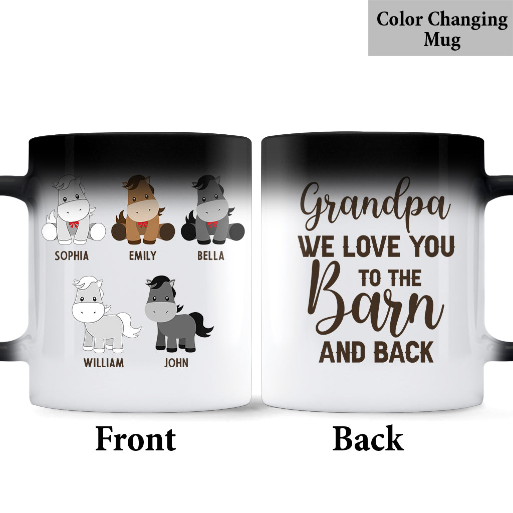 Daddy's Little Ponies – Pferdegeschenk für Papa, Opa, Ehemann, ihn – Personalisierte Tasse