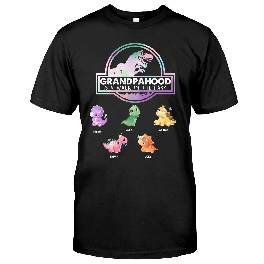 Vaterschaft ist ein Spaziergang – Geschenk für Papa, Opa – Personalisiertes T-Shirt und Hoodie