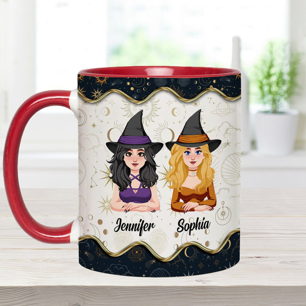 We're Not Sugar And Spice - Personalized Witch Accent Mug