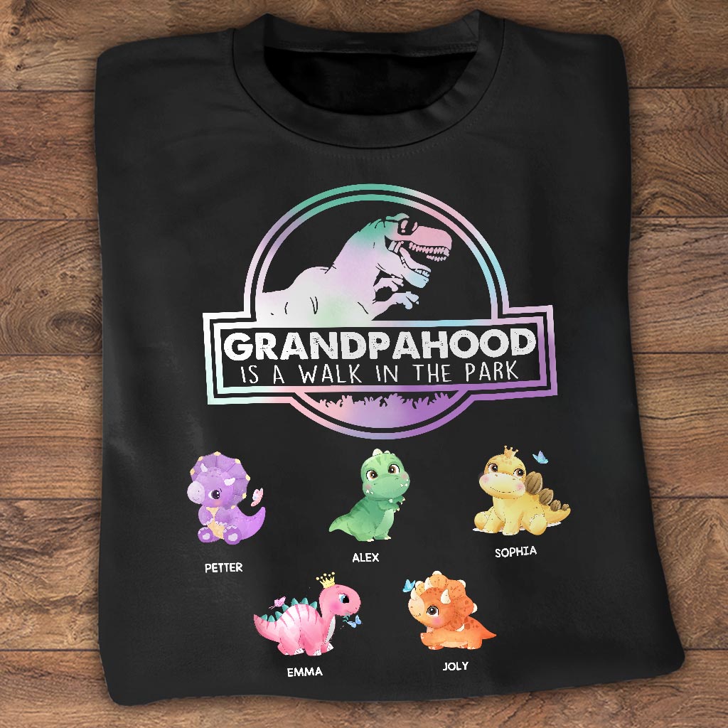 Vaterschaft ist ein Spaziergang – Geschenk für Papa, Opa – Personalisiertes T-Shirt und Hoodie