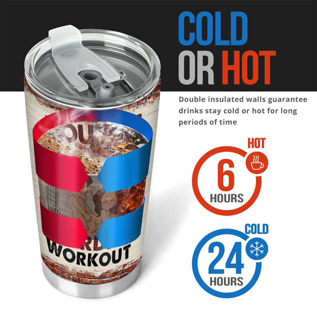 Cardio-Workout – Personalisierter Paar-Trinkbecher