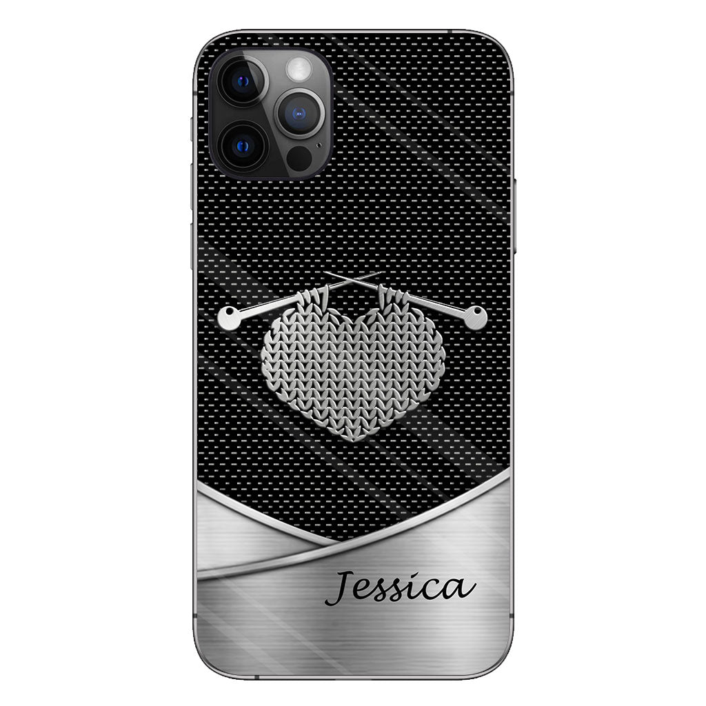 Love Knitting - Personalized Knitting Phone Case