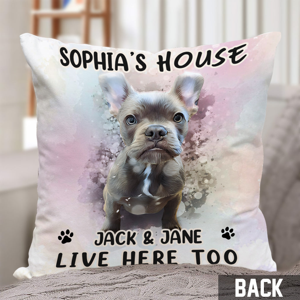 Mein Haus – Personalisiertes Hunde-Dekokissen