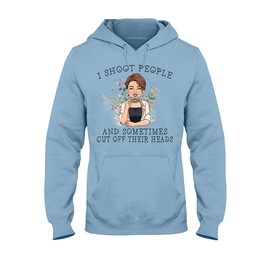 Ich fotografiere Menschen – Personalisiertes Fotografie-T-Shirt und Hoodie