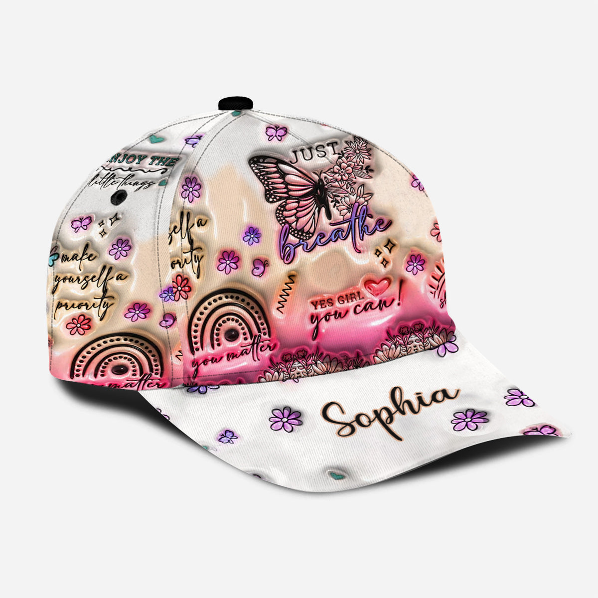 Positive Affirmations Butterfly - Personalized Butterfly Classic Cap