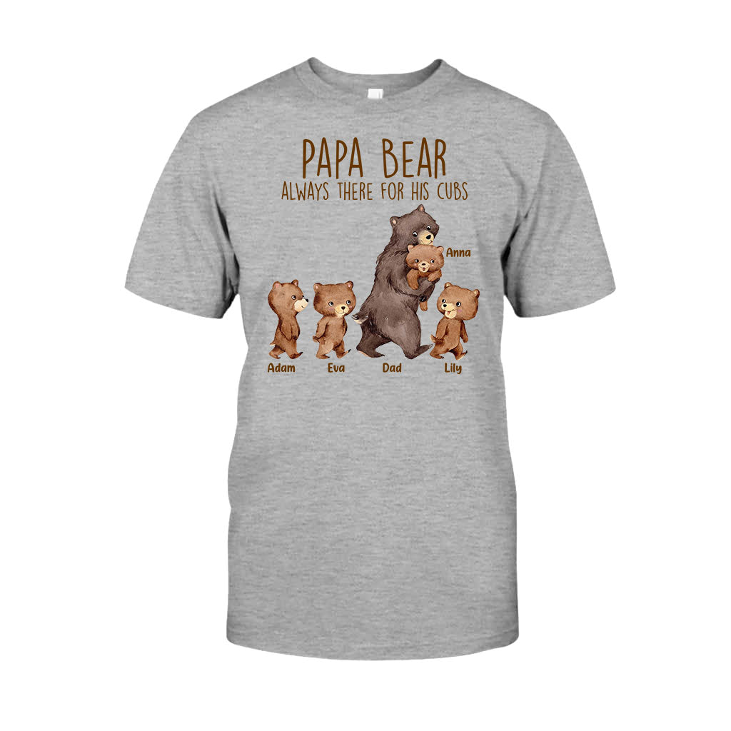 Papa Bär – Geschenk für Papa, Opa, Onkel, Bruder – Personalisiertes T-Shirt und Hoodie