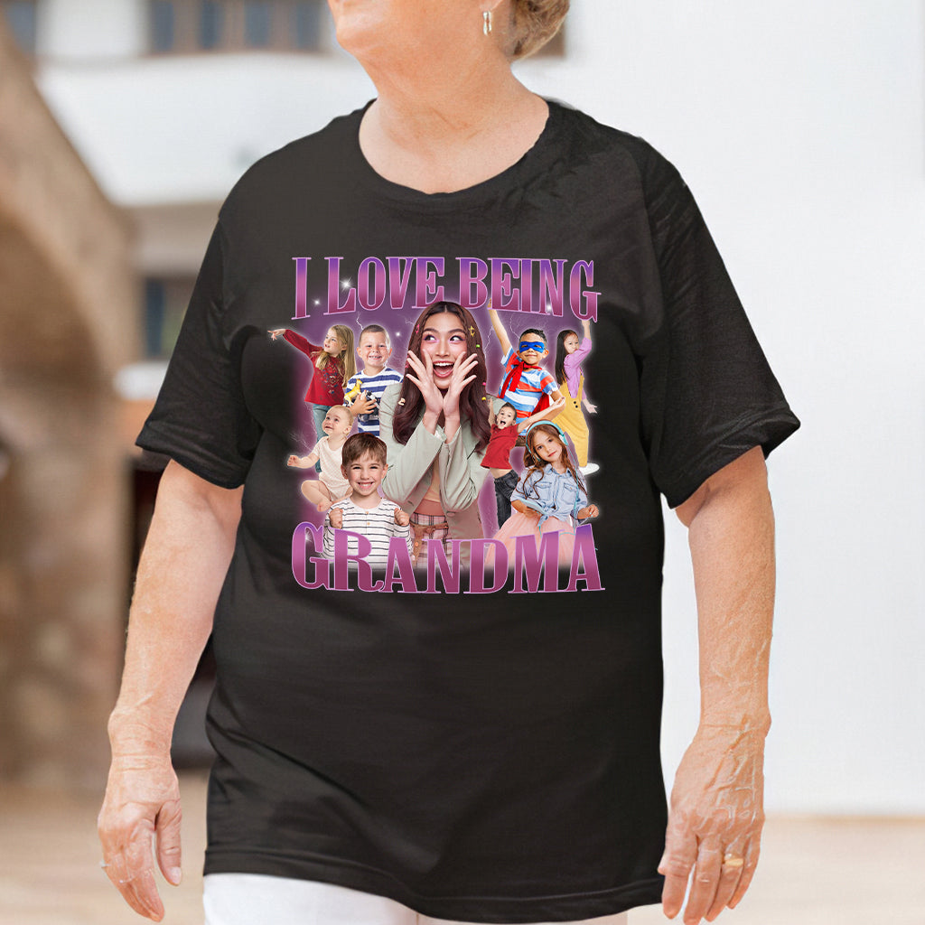 Ich liebe es, Oma/Nana/Mimi/Gigi zu sein... - Personalisiertes Oma-T-Shirt und Hoodie
