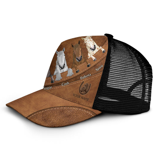 Liebe zum Pferd – Personalisierte Trucker-Mütze mit Pferdemotiv
