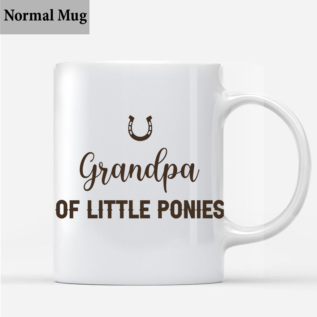 Daddy's Little Ponies – Pferdegeschenk für Papa, Opa, Ehemann, ihn – Personalisierte Tasse