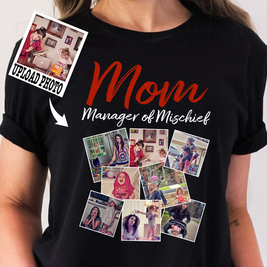 Mama, die für Chaos sorgt – Personalisiertes Mutter-T-Shirt und Hoodie