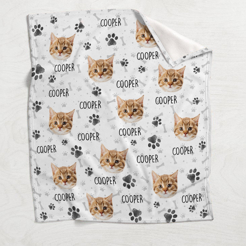 Colorful Pattern - Personalized Cat Blanket