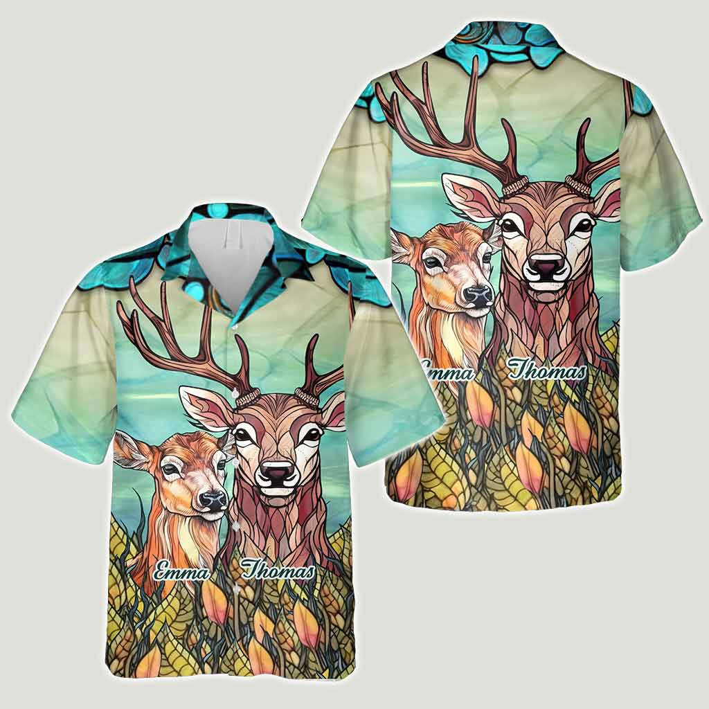 Du und ich, wir schaffen das – personalisiertes Jagd-Hawaiihemd