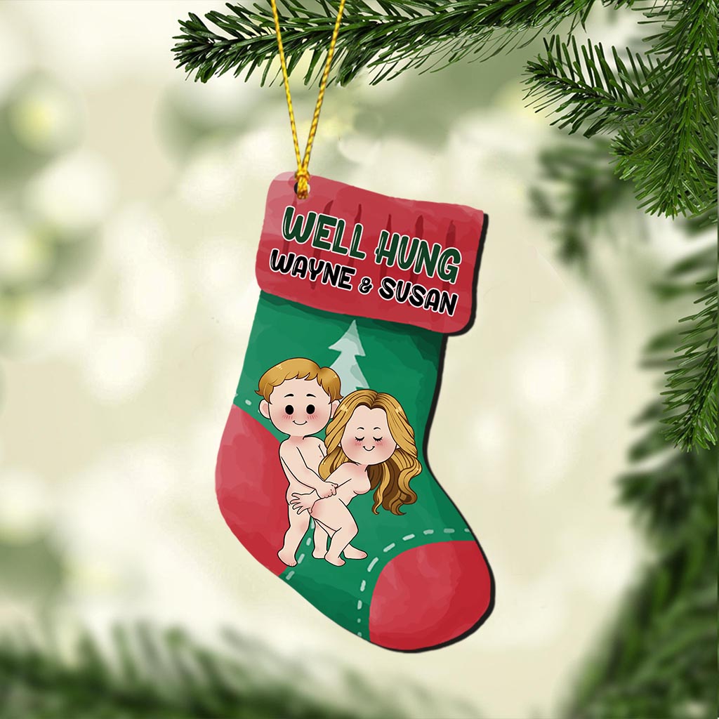 Well Hung - Personalized Couple Ornament
