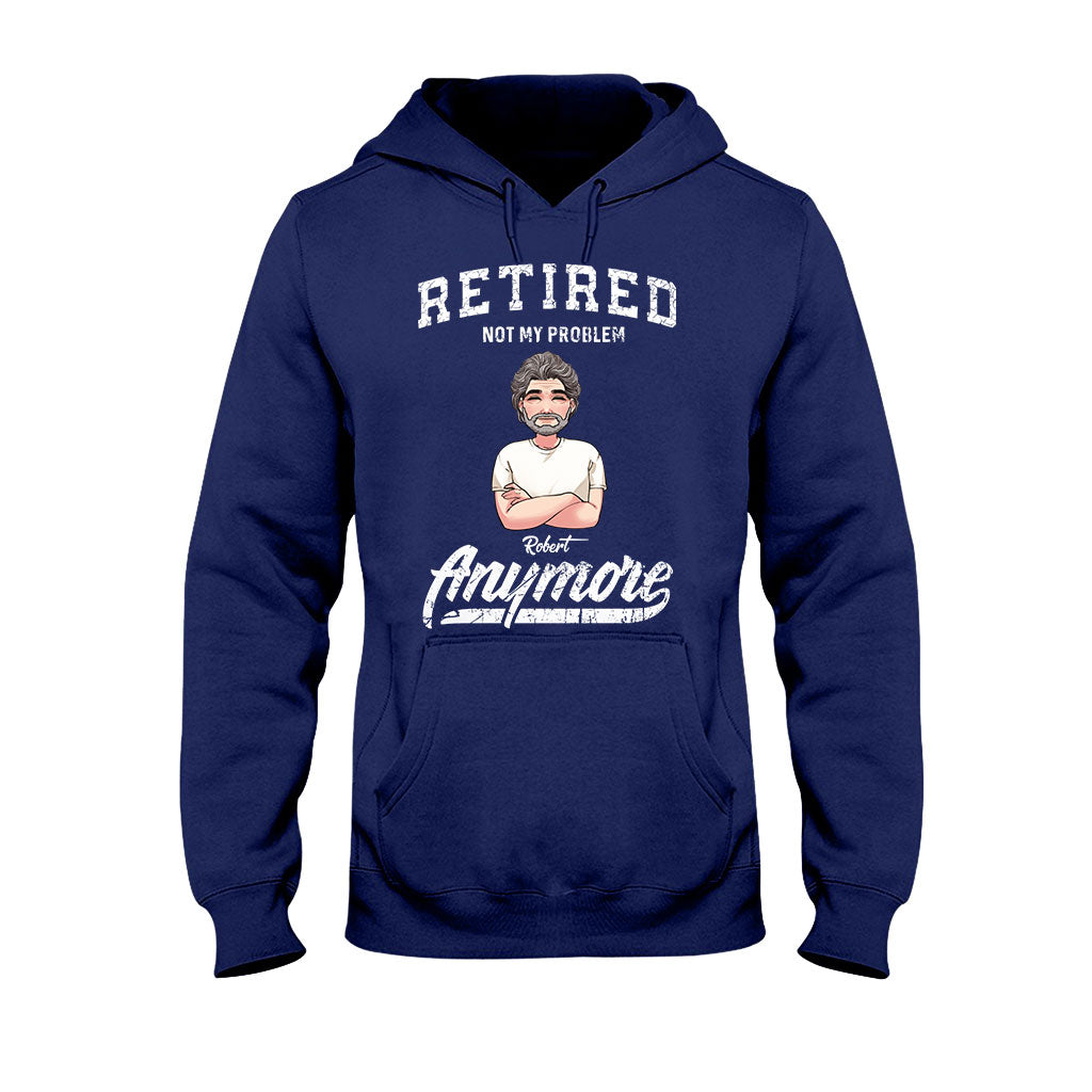 „Im Ruhestand – nicht mehr mein Problem“ – Personalisiertes Rentner-T-Shirt & Hoodie