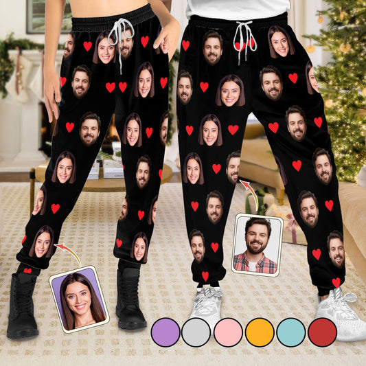Unisex-Jogginghose mit individuellem Foto für Paare – Geschenk für Freund, Freundin, Ehemann, Ehefrau – Personalisierte Unisex-Jogginghose