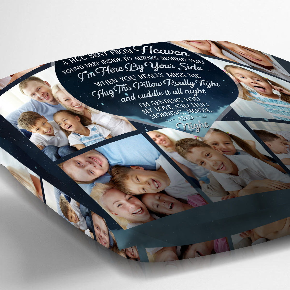 Eine himmlische Umarmung – personalisiertes Gedenkkissen