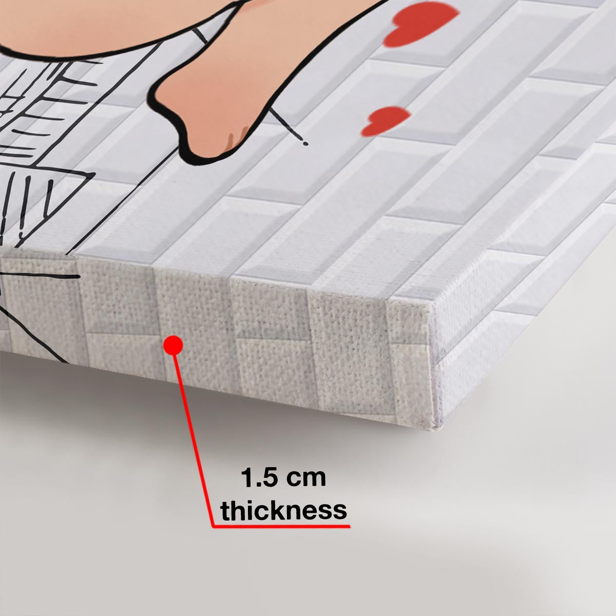 Gemeinsam duschen und dabei Wasser sparen – Personalisierte Leinwand und Poster für Paare