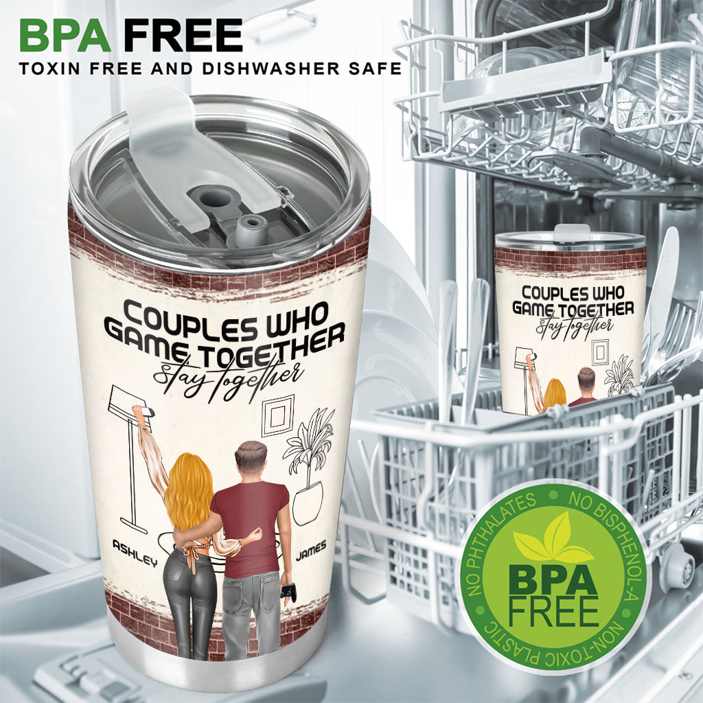 Gemeinsam spielende Paare bleiben zusammen – personalisierter Videospiel-Becher