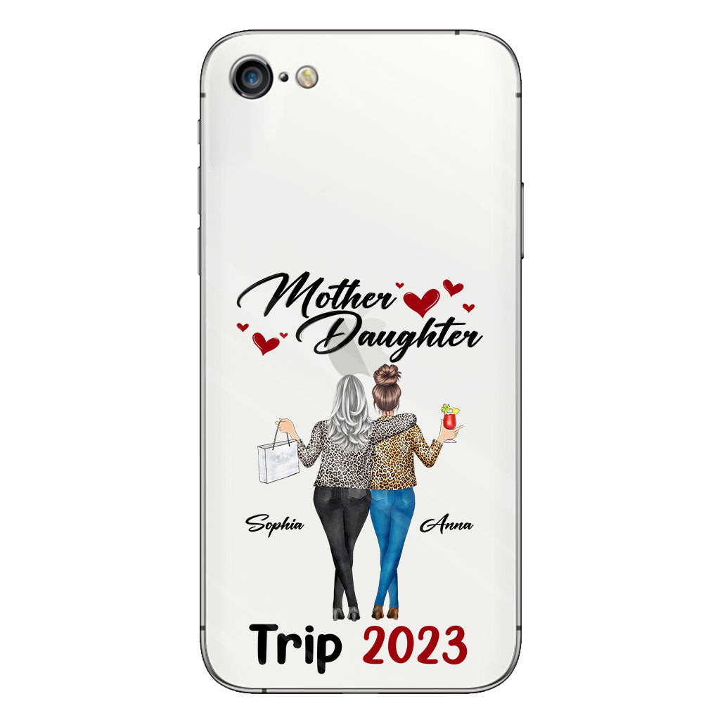 Liebe Pferde – Personalisierte transparente Handyhülle für Mütter