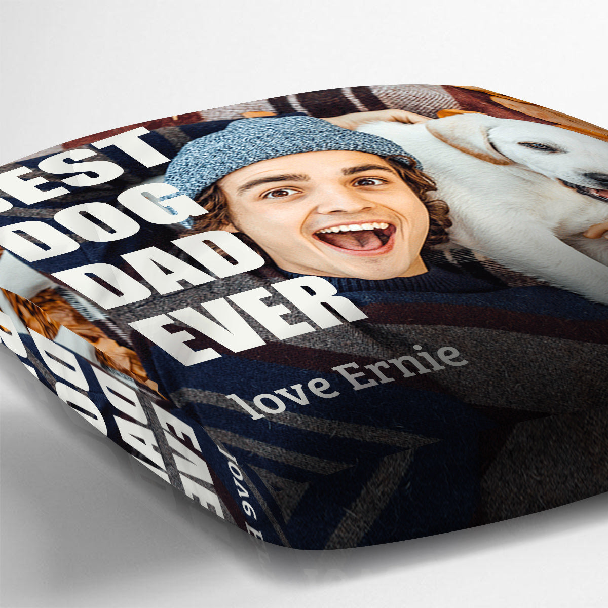 Beste Hundemama/Mutter/Oma... aller Zeiten – Personalisiertes Dekokissen