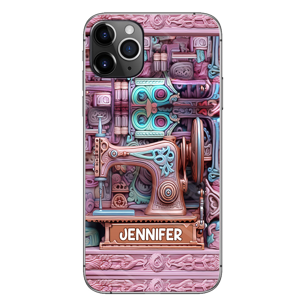 Nähbegeisterung – Personalisierte Handyhülle zum Thema Nähen