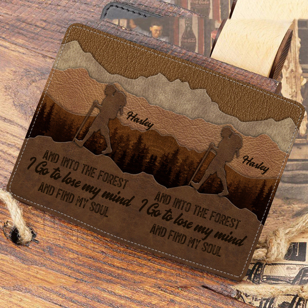 Und hinein in den Wald gehe ich – Personalisierter Wanderpasshalter