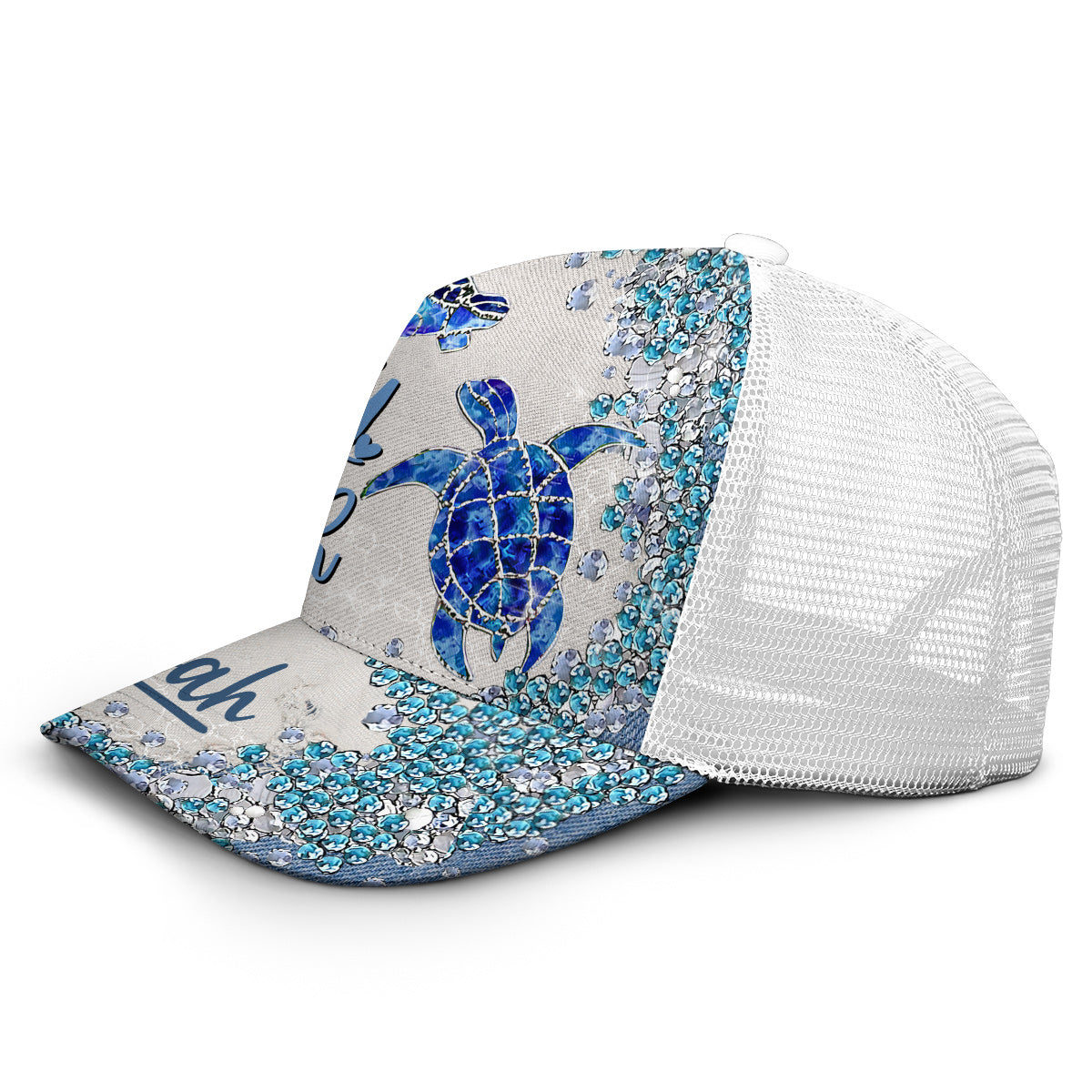 Turtle Bling - Personalized Turtle Trucker Hat