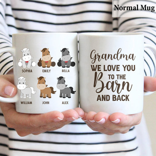 Daddy's Little Ponies – Pferdegeschenk für Papa, Opa, Ehemann, ihn – Personalisierte Tasse