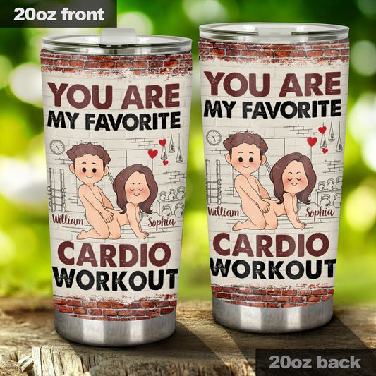 Cardio-Workout – Personalisierter Paar-Trinkbecher