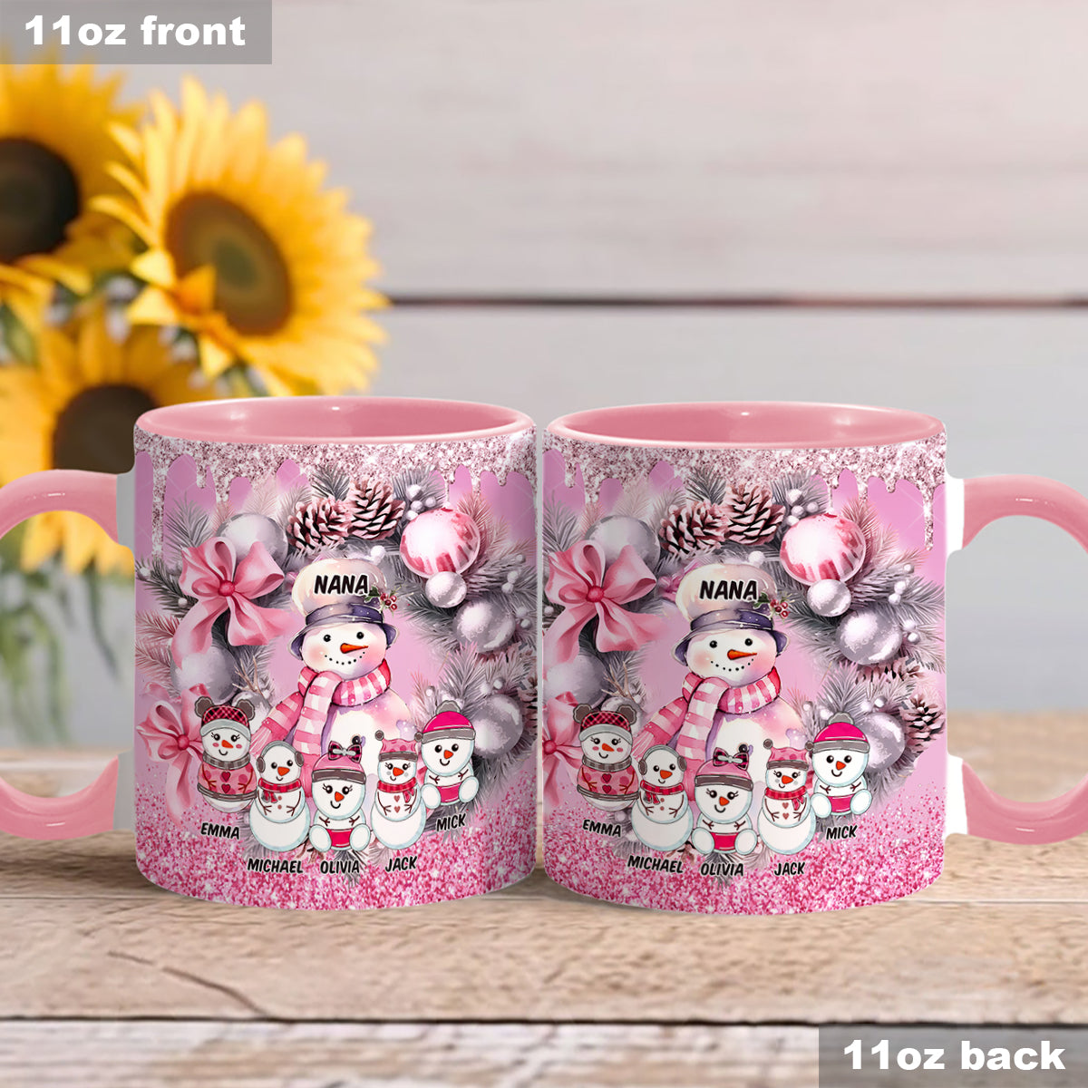 Great Nana - Personalized Grandma Accent Mug