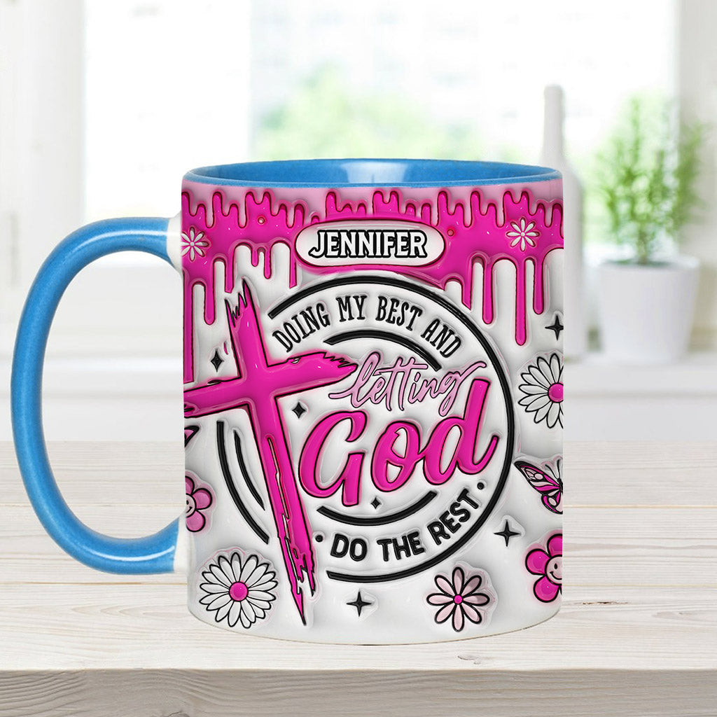 Ich gebe mein Bestes – Personalisierte Tasse mit christlichem Akzent