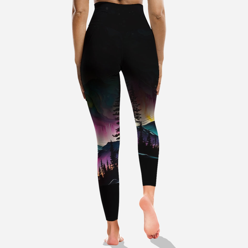 The Mountain Is Calling - Personalized Hiking Hoodie and Leggings