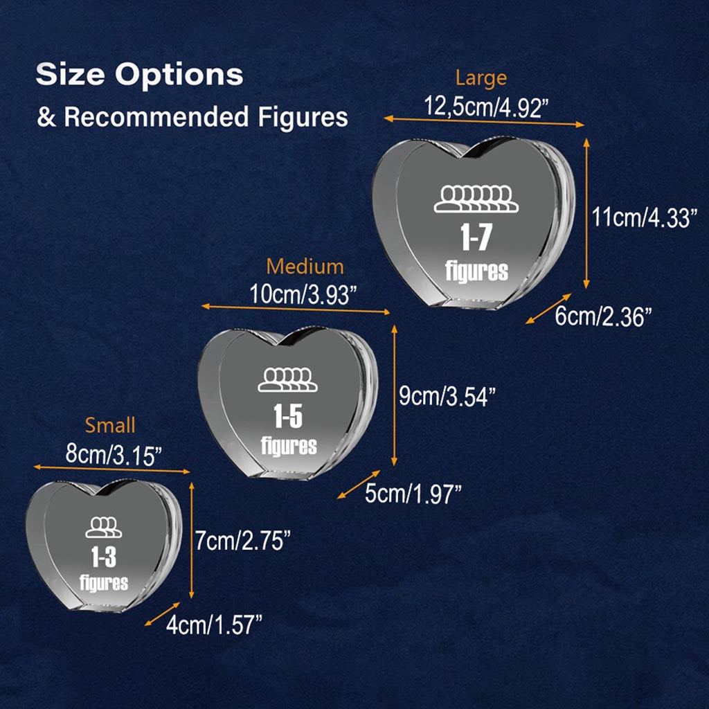 Individuelles Foto – Personalisierte 3D-Herz-Kristalllampe mit Lasergravur für Kinder