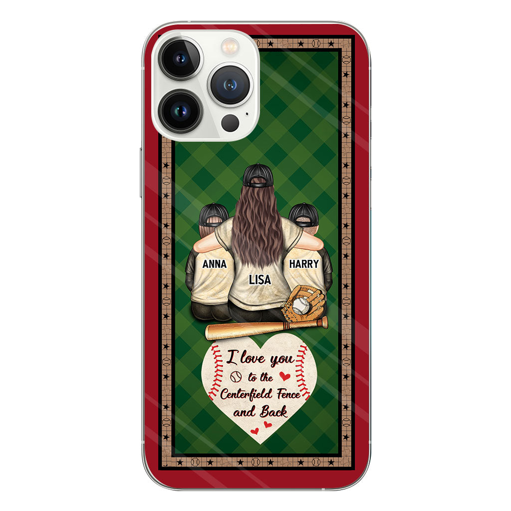 My Heart Is On That Field - Personalized Baseball Clear Phone Case