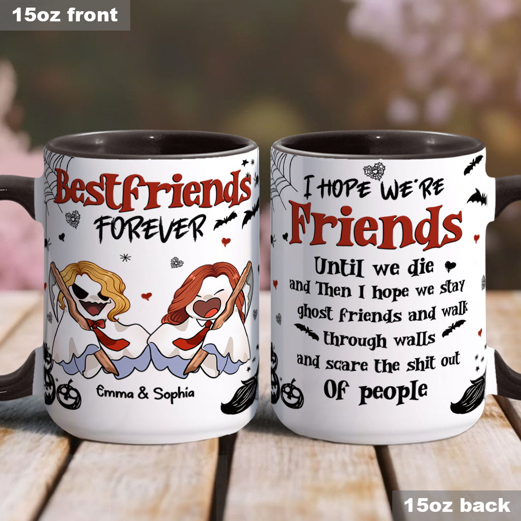 Für immer beste Freundin - Personalisierte Tasse mit dem Aufdruck „Beste Freundin“.