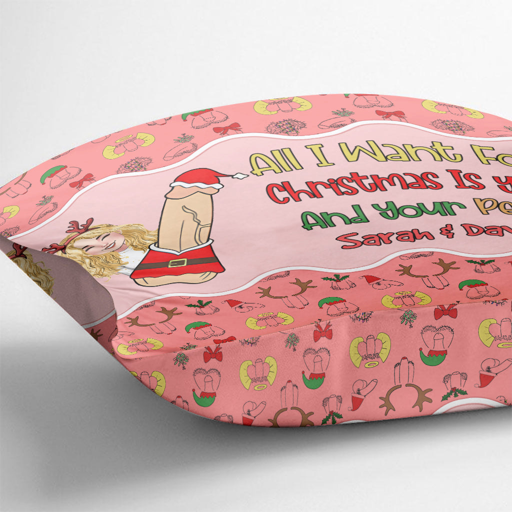 Alles, was ich mir zu Weihnachten wünsche – Personalisiertes Pärchenkissen