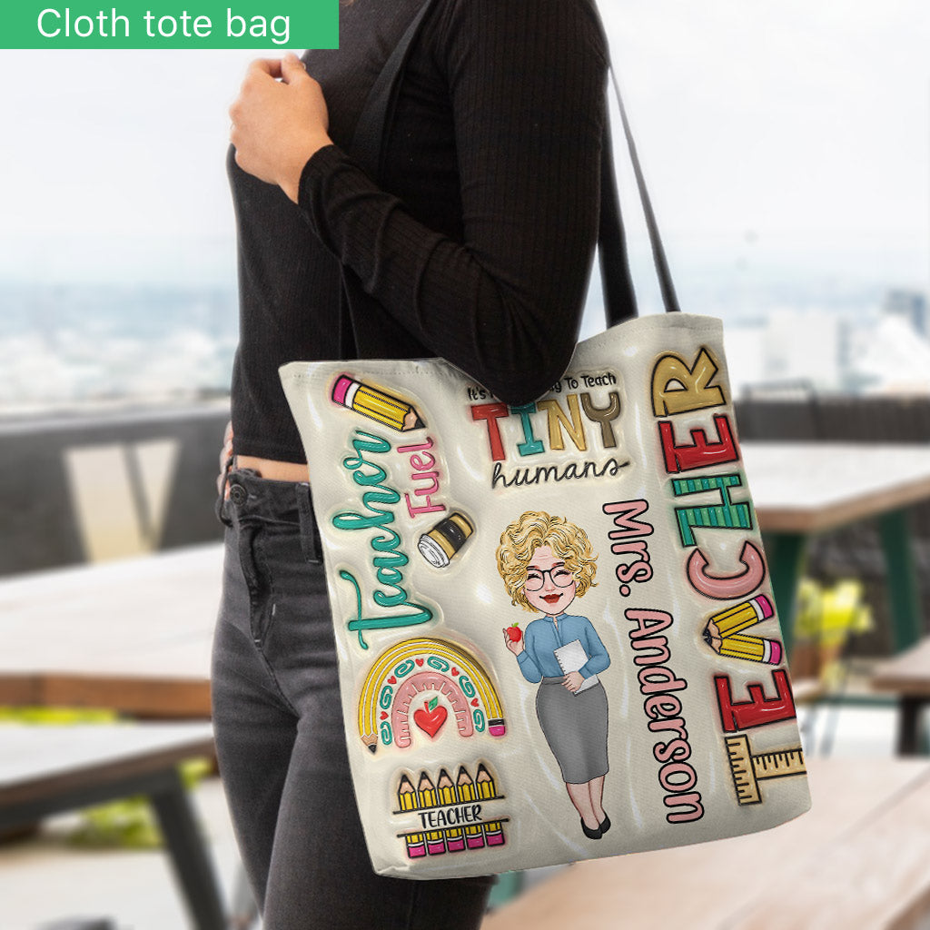 Heute ist ein guter Tag, um den Kleinen etwas beizubringen – personalisierte Lehrertasche