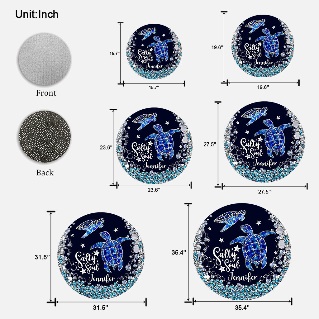 Salty Soul – Personalisierte Fußmatte in Schildkrötenform