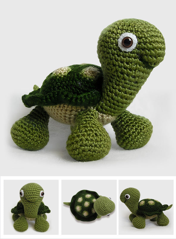 Babyschildkröte – handgestrickte Schildkrötenpuppe