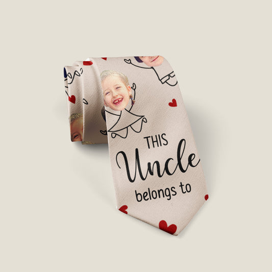 Diese Krawatte gehört Papa – Geschenk für Papa, Opa, Onkel, Bruder, Ehemann – Personalisierte Krawatte