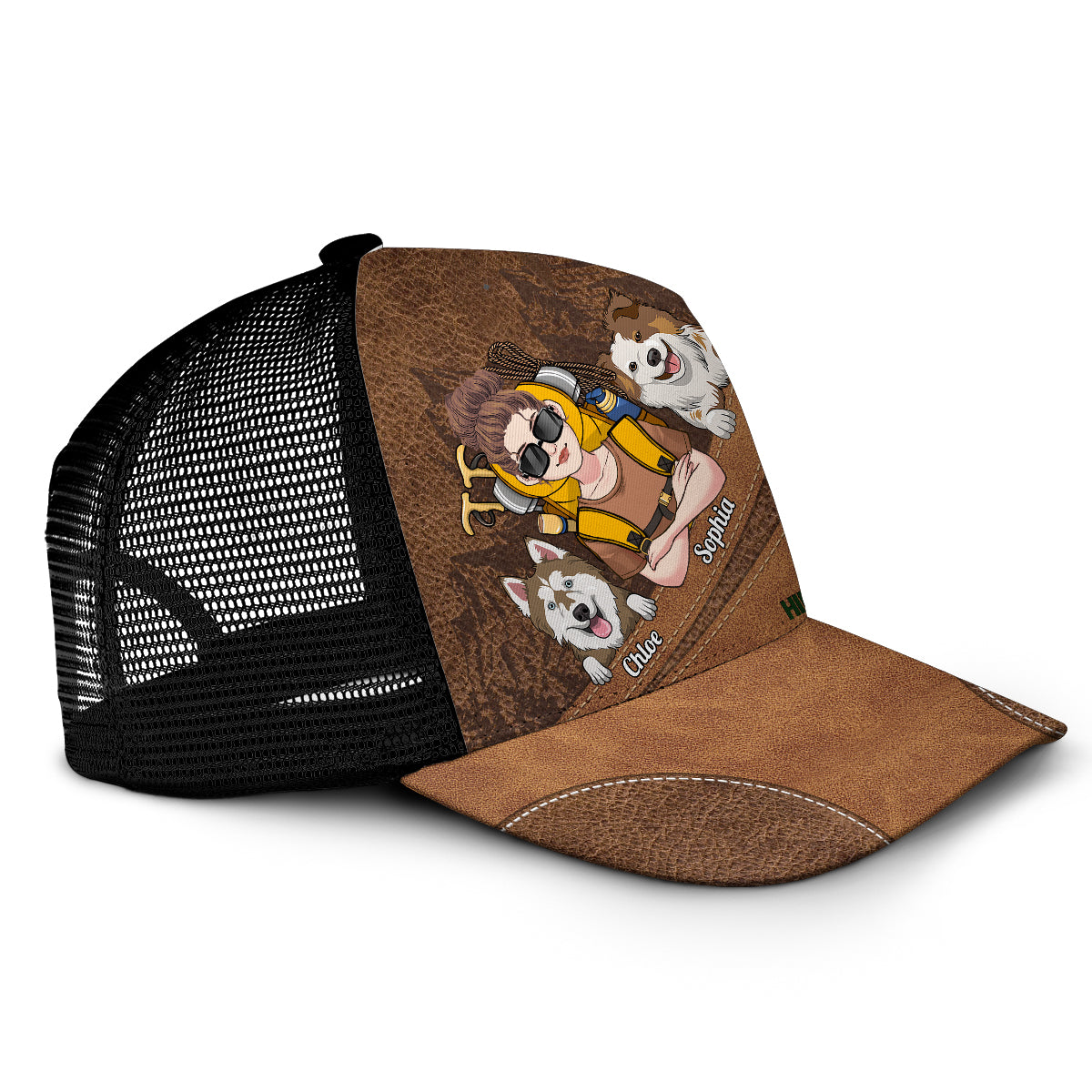 Wandern und Hunde – Personalisierte Wander-Truckermütze