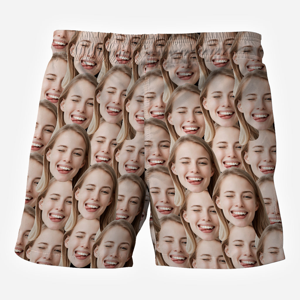 Herrenshorts mit Foto – Geschenk für Hundeliebhaber, Katzenliebhaber, Ehemänner, Freunde – Personalisierte Herrenshorts