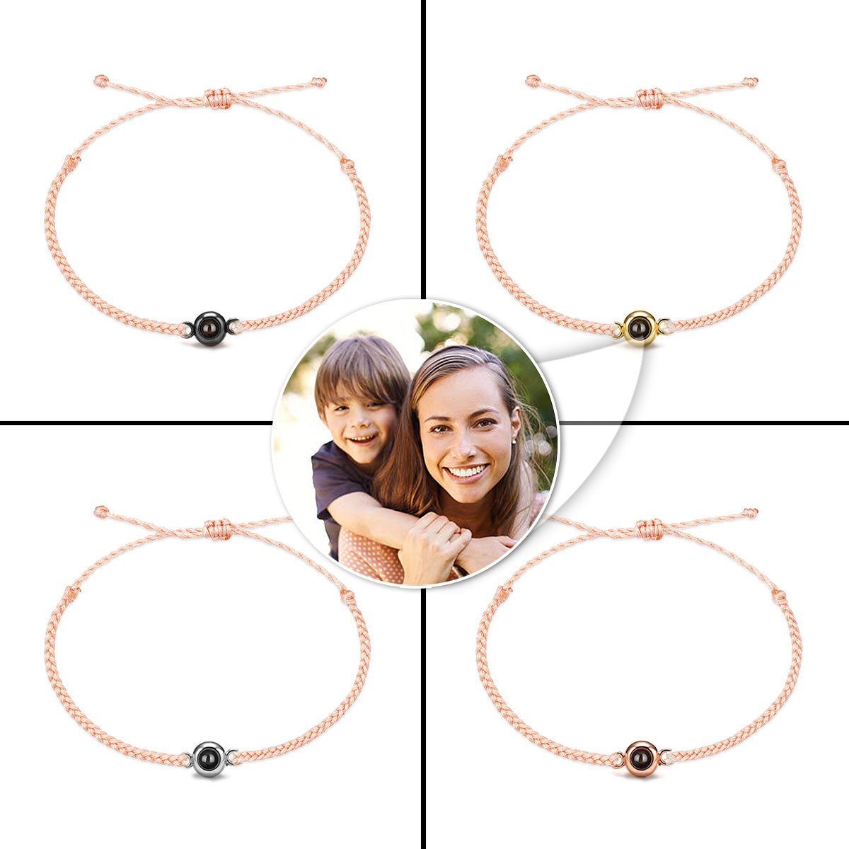 Ich liebe meinen Sohn – Personalisiertes Armband mit Sohn-Projektion