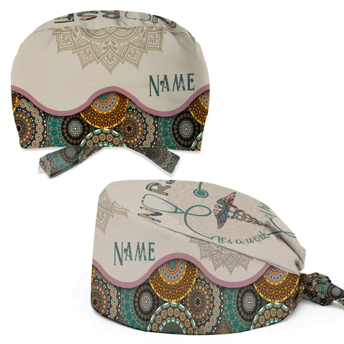 Mit Herzblut gefertigt – personalisierte OP-Haube für Krankenschwestern