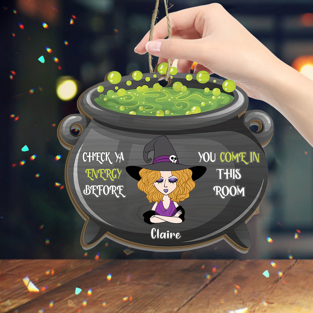 Check Ya Energy – Personalisierter Hexen-Sonnenfänger