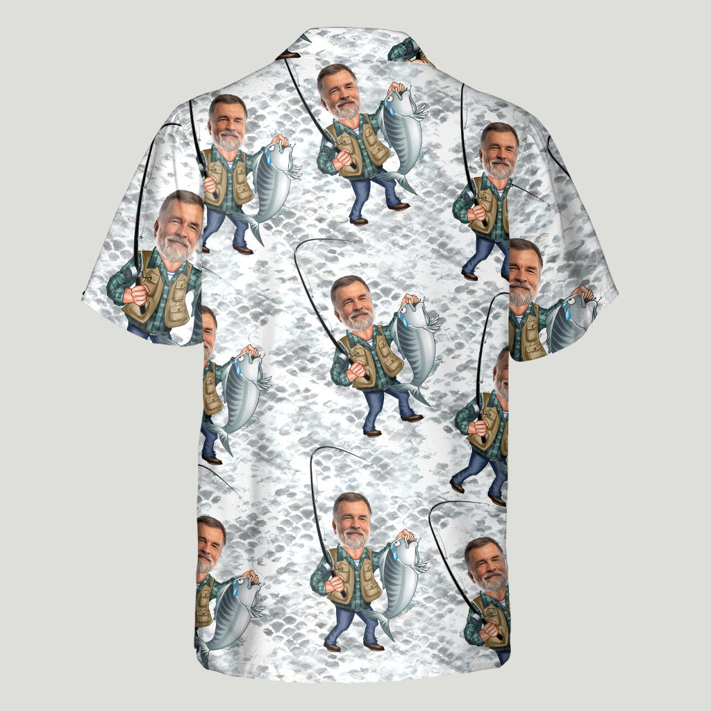 Master Baiter – Personalisiertes Angel-Hawaiihemd