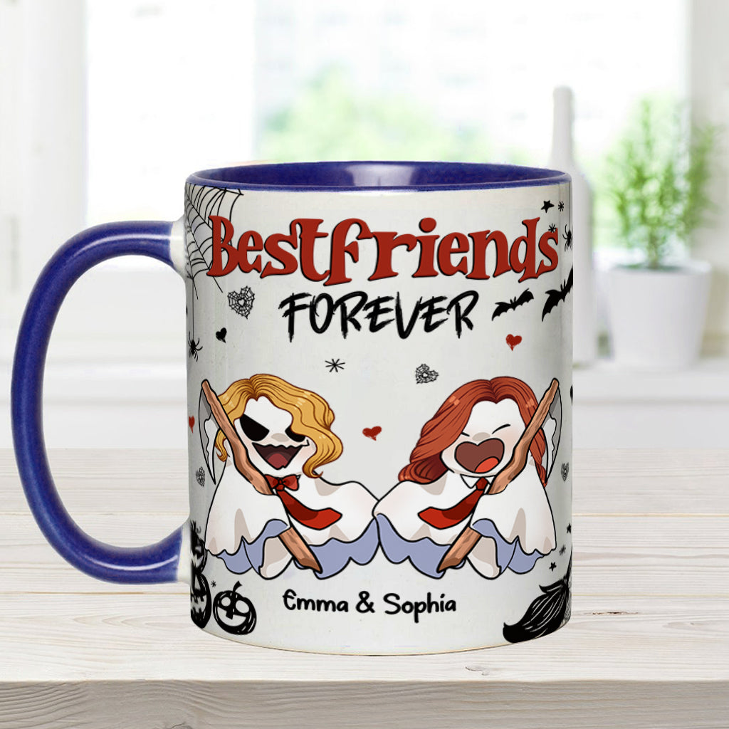 Für immer beste Freundin - Personalisierte Tasse mit dem Aufdruck „Beste Freundin“.